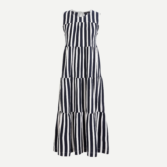 🆕️ J Crew Sleeveless Striped Maxi Dress - Picture 5 of 7